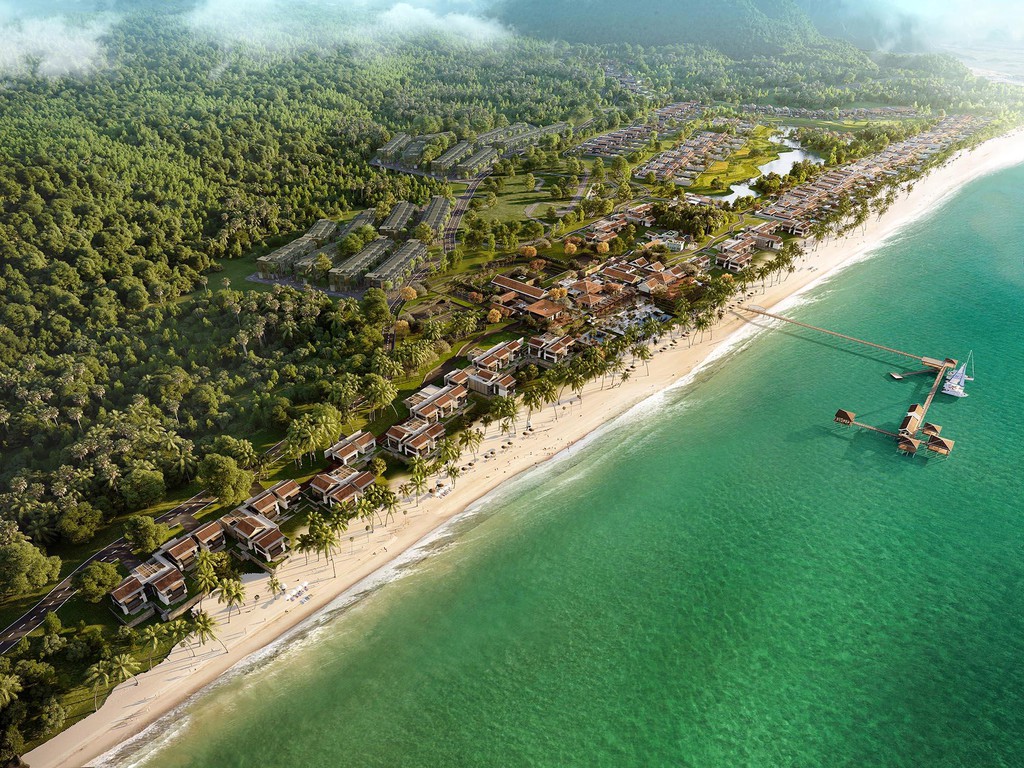 Địa thế phân tầng biệt lập hiếm có: trải dài từ đồi xuống biển của Park Hyatt Phu Quoc Residences