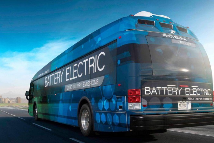 Một mẫu xe buýt điện tại Hoa Kỳ (Ảnh minh họa).