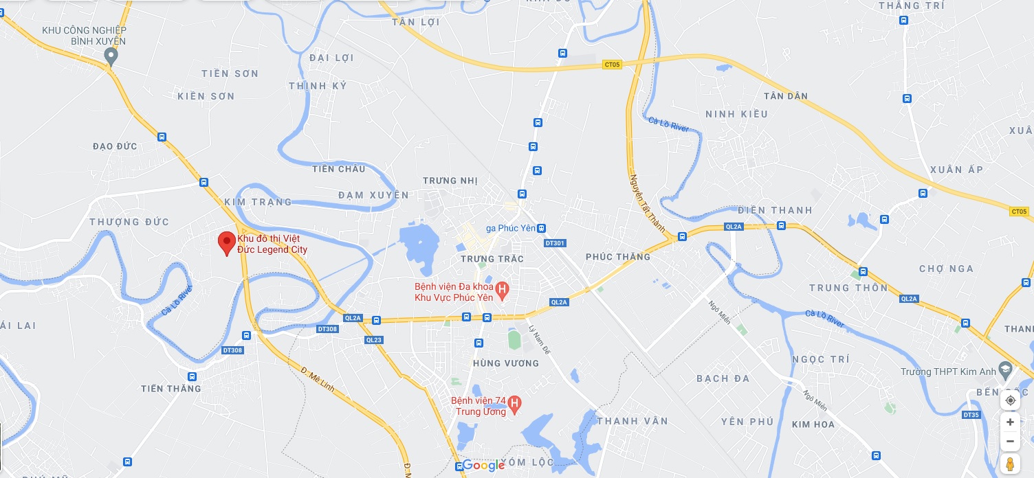 Khu đô thị Việt Đức Legend City - Vị Trí Dự Án