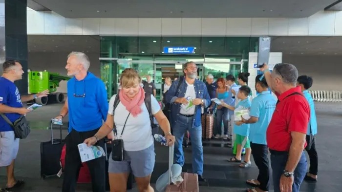 Hành khách đến từ Cộng hòa Séc tại sân bay Phú Quốc